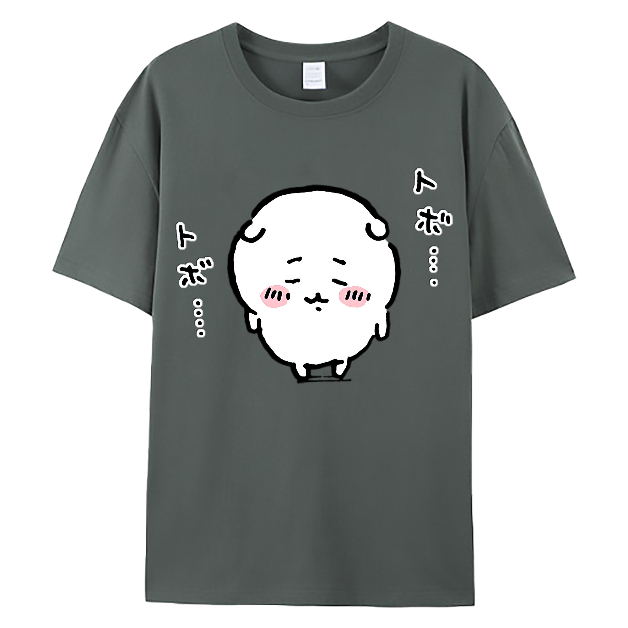 （画像用） ちいかわ ちいかわ Chii-kawa chiikawa 綿100％ メンズ半袖Tシャツ｜肌触りやわらか＆通気性